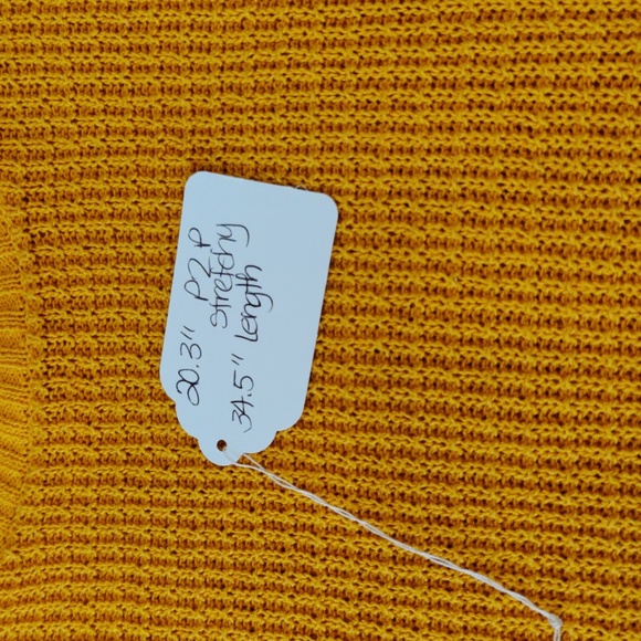 H&M Cotton Open Knitted Orange Dress Medium #907 - Picture 7 of 9